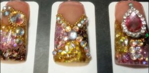 uñas postizas decoradas listas para pegar
