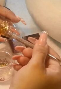 uñas postizas decoradas sencillas